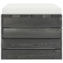 Otomana de palets para jardín con cojín madera de pino de vidaXL, Sofás modulares de exterior - Ref: Foro24-3061697, Precio: ...