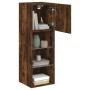 Mueble para TV con luces LED roble ahumado 30,5x30x90 cm de , Muebles TV - Ref: Foro24-837009, Precio: 52,80 €, Descuento: %