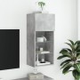 Mueble para TV con luces LED gris hormigón 40,5x30x90 cm de , Muebles TV - Ref: Foro24-837049, Precio: 58,66 €, Descuento: %