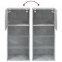 Mueble para TV con luces LED gris hormigón 40,5x30x90 cm de , Muebles TV - Ref: Foro24-837049, Precio: 58,66 €, Descuento: %