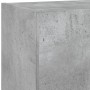 Mueble para TV con luces LED gris hormigón 40,5x30x90 cm de , Muebles TV - Ref: Foro24-837049, Precio: 58,66 €, Descuento: %