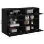 Mueble de TV de pared con luces LED negro 98,5x30x60,5 cm de , Muebles TV - Ref: Foro24-837107, Precio: 103,46 €, Descuento: %