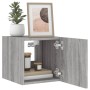 Muebles TV pared con luces LED 2 uds gris Sonoma 30,5x35x30 cm de , Muebles TV - Ref: Foro24-837229, Precio: 57,08 €, Descuen...