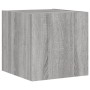 Muebles TV pared con luces LED 2 uds gris Sonoma 30,5x35x30 cm de , Muebles TV - Ref: Foro24-837229, Precio: 57,08 €, Descuen...