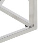 Mesa de centro plateada acero inoxidable y vidrio templado de , Mesas de centro - Ref: Foro24-349947, Precio: 194,24 €, Descu...