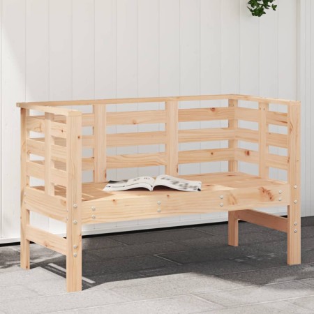 Banco de jardín madera maciza de pino 111,5x53x71 cm de , Bancos de jardín - Ref: Foro24-825135, Precio: 88,34 €, Descuento: %