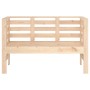 Banco de jardín madera maciza de pino 111,5x53x71 cm de , Bancos de jardín - Ref: Foro24-825135, Precio: 88,34 €, Descuento: %