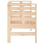 Banco de jardín madera maciza de pino 111,5x53x71 cm de , Bancos de jardín - Ref: Foro24-825135, Precio: 88,34 €, Descuento: %
