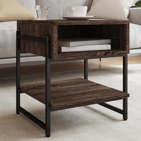 Mesa de centro madera de ingeniería roble marrón 40x40x45 cm de , Mesas de centro - Ref: Foro24-838967, Precio: 34,27 €, Desc...