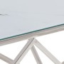 Mesa de centro plateada acero inoxidable y vidrio templado de , Mesas de centro - Ref: Foro24-349979, Precio: 236,11 €, Descu...