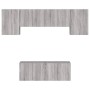 Muebles de TV de pared 6 pzas madera de ingeniería gris Sonoma de , Muebles TV - Ref: Foro24-3216444, Precio: 189,89 €, Descu...