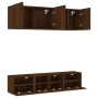 Muebles de TV de pared 5 pzas madera de ingeniería marrón roble de , Muebles TV - Ref: Foro24-3216517, Precio: 158,50 €, Desc...