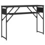 Mesa consola con estante madera ingeniería negra 105x30x75 cm de , Mesas auxiliares - Ref: Foro24-837792, Precio: 45,13 €, De...
