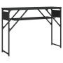 Mesa consola con estante madera ingeniería negra 105x30x75 cm de , Mesas auxiliares - Ref: Foro24-837792, Precio: 45,13 €, De...