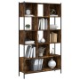 Estantería madera de ingeniería roble ahumado 102x28x172 cm de , Librerías y estanterías - Ref: Foro24-3213659, Precio: 136,3...