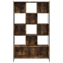 Estantería madera de ingeniería roble ahumado 102x28x172 cm de , Librerías y estanterías - Ref: Foro24-3213659, Precio: 136,3...