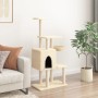 Rascador para gatos con postes de sisal crema 131 cm de , Mobiliario para gatos - Ref: Foro24-172127, Precio: 60,96 €, Descue...