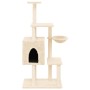 Rascador para gatos con postes de sisal crema 131 cm de , Mobiliario para gatos - Ref: Foro24-172127, Precio: 60,96 €, Descue...