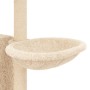 Rascador para gatos con postes de sisal crema 131 cm de , Mobiliario para gatos - Ref: Foro24-172127, Precio: 60,96 €, Descue...