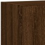 Muebles TV pared con LED 5 pzas madera ingeniería marrón roble de , Muebles TV - Ref: Foro24-3216831, Precio: 182,73 €, Descu...