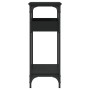 Mesa consola con estante madera ingeniería negra 75x29x75 cm de , Mesas auxiliares - Ref: Foro24-837712, Precio: 49,28 €, Des...