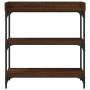 Mesa consola con estantes roble marrón 75x30x80 cm de , Mesas auxiliares - Ref: Foro24-837816, Precio: 47,73 €, Descuento: %