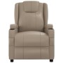 Sillón reclinable de cuero sintético color capuchino de , Sillones - Ref: Foro24-348419, Precio: 251,96 €, Descuento: %