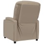 Sillón reclinable de cuero sintético color capuchino de , Sillones - Ref: Foro24-348419, Precio: 251,96 €, Descuento: %