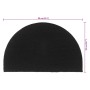 Felpudo semicircular de fibra de coco negro 50x80 cm de , Felpudos - Ref: Foro24-155575, Precio: 38,45 €, Descuento: %