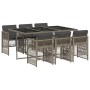 Set comedor jardín 7 pzas y cojines ratán sintético gris de , Conjuntos de jardín - Ref: Foro24-3210908, Precio: 411,73 €, De...