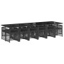 Set comedor de jardín con cojines 13 pzas ratán sintético negro de , Conjuntos de jardín - Ref: Foro24-3210943, Precio: 820,6...
