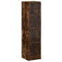 Aparador con puertas de vidrio roble ahumado 35x37x142 cm de , Aparadores - Ref: Foro24-836438, Precio: 92,99 €, Descuento: %
