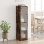 Aparador con puertas de vidrio roble ahumado 35x37x142 cm de , Aparadores - Ref: Foro24-836438, Precio: 92,99 €, Descuento: %