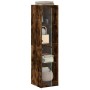 Aparador con puertas de vidrio roble ahumado 35x37x142 cm de , Aparadores - Ref: Foro24-836438, Precio: 92,99 €, Descuento: %