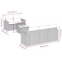 Set sofás de jardín 6 piezas y cojines ratán sintético marrón de , Sofás modulares de exterior - Ref: Foro24-3251040, Precio:...
