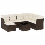 Set sofás de jardín 8 piezas y cojines ratán sintético marrón de , Conjuntos de jardín - Ref: Foro24-3218003, Precio: 499,20 ...