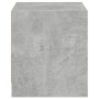 Mesita de noche con puerta de vidrio gris hormigón 35x37x42 cm de , Mesitas de noche - Ref: Foro24-836349, Precio: 32,36 €, D...