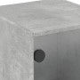 Mesita de noche con puerta de vidrio gris hormigón 35x37x42 cm de , Mesitas de noche - Ref: Foro24-836349, Precio: 32,36 €, D...