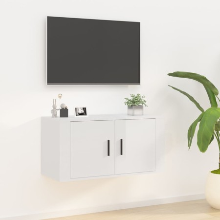 Mueble para TV de pared blanco brillante 80x34,5x40 cm de , Muebles TV - Ref: Foro24-816626, Precio: 44,48 €, Descuento: %