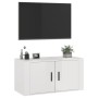 Mueble para TV de pared blanco brillante 80x34,5x40 cm de , Muebles TV - Ref: Foro24-816626, Precio: 44,48 €, Descuento: %