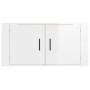 Mueble para TV de pared blanco brillante 80x34,5x40 cm de , Muebles TV - Ref: Foro24-816626, Precio: 44,48 €, Descuento: %