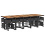 Set comedor de jardín con cojines 15 pzas ratán sintético negro de , Conjuntos de jardín - Ref: Foro24-3211359, Precio: 820,7...