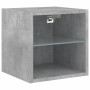 Muebles TV pared con LED 6 pzas madera ingeniería gris hormigón de , Muebles TV - Ref: Foro24-3216735, Precio: 204,64 €, Desc...