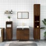 Armario de baño madera contrachapada marrón roble 65x33x60 cm de , Tocadores de baño - Ref: Foro24-831603, Precio: 59,86 €, D...