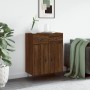 Aparador de madera de ingeniería marrón roble 69,5x34x90 cm de , Aparadores - Ref: Foro24-827979, Precio: 89,00 €, Descuento: %
