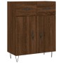 Aparador de madera de ingeniería marrón roble 69,5x34x90 cm de , Aparadores - Ref: Foro24-827979, Precio: 89,00 €, Descuento: %