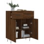 Aparador de madera de ingeniería marrón roble 69,5x34x90 cm de , Aparadores - Ref: Foro24-827979, Precio: 89,00 €, Descuento: %