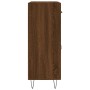 Aparador de madera de ingeniería marrón roble 69,5x34x90 cm de , Aparadores - Ref: Foro24-827979, Precio: 89,00 €, Descuento: %
