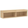 Muebles para TV con luces LED 2 uds roble Sonoma 60x30x30 cm de , Muebles TV - Ref: Foro24-837132, Precio: 83,65 €, Descuento: %