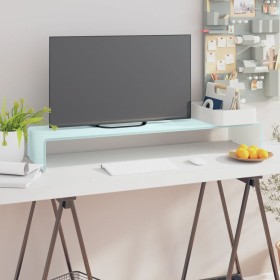 Mueble TV/Elevador de monitor cristal verde 100x30x13 cm de , Muebles TV - Ref: Foro24-244147, Precio: 110,90 €, Descuento: %